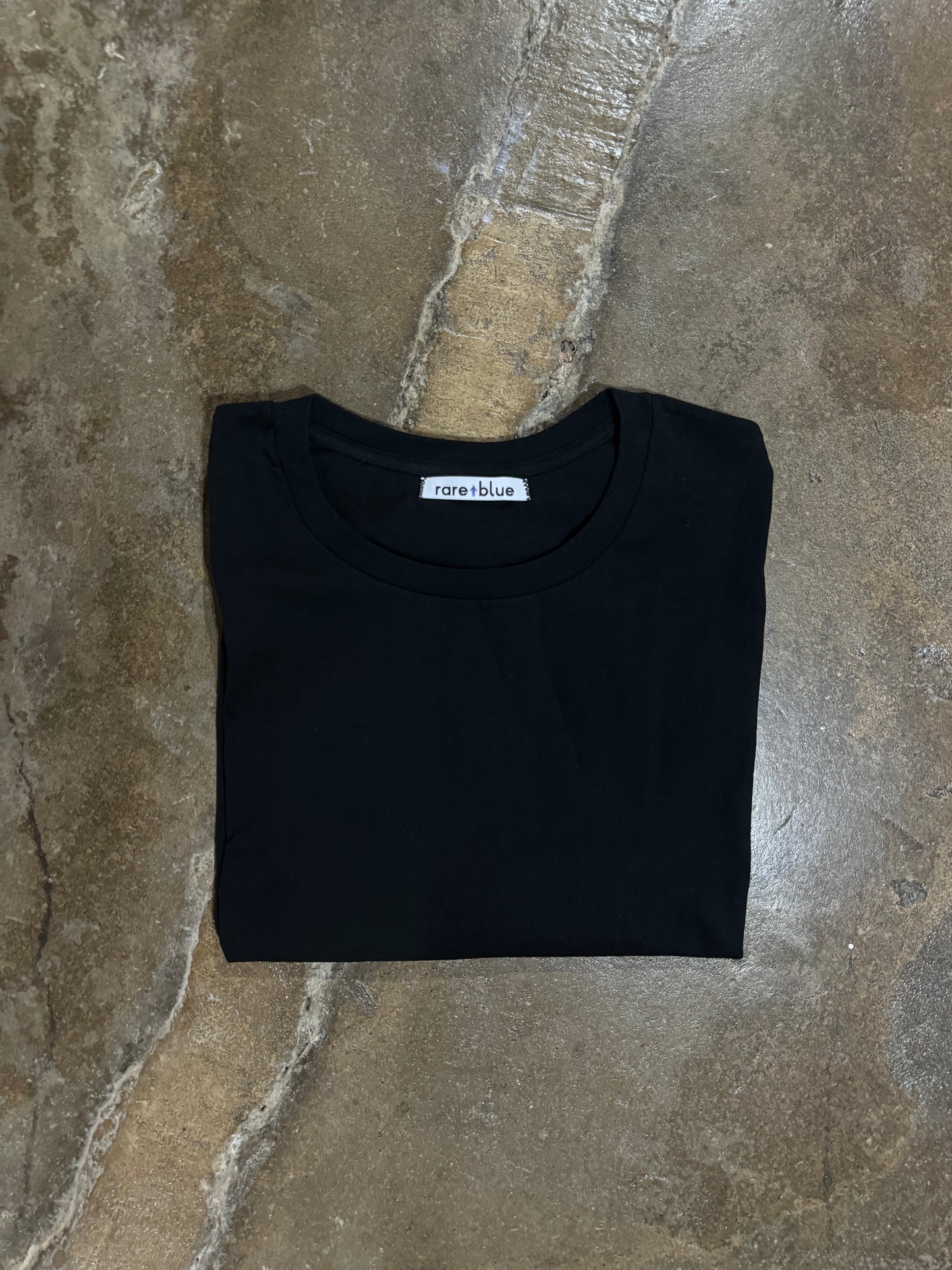 Oversize Crop T-Shirt - Black