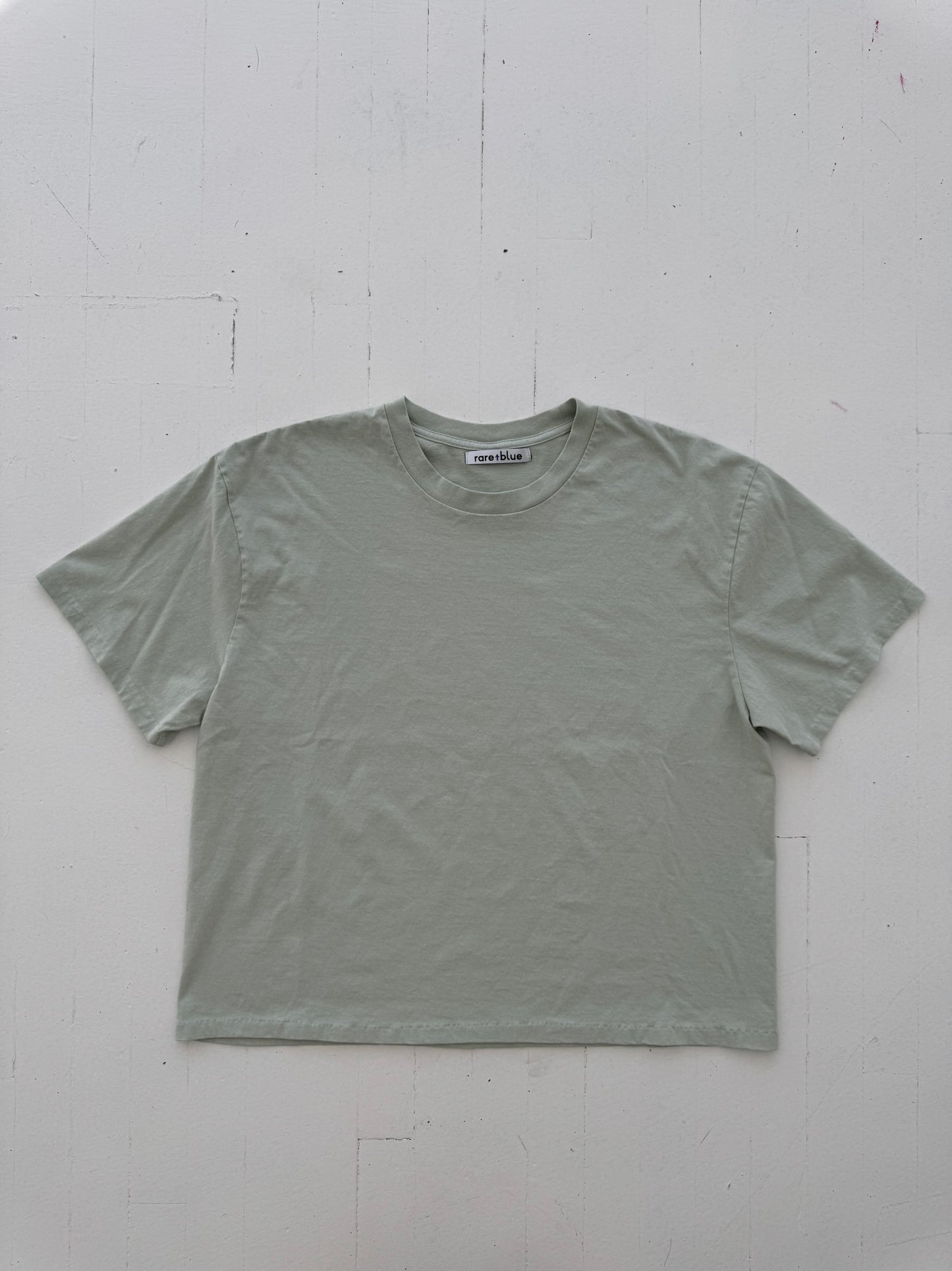 Oversize Crop T-Shirt - Aloe Green