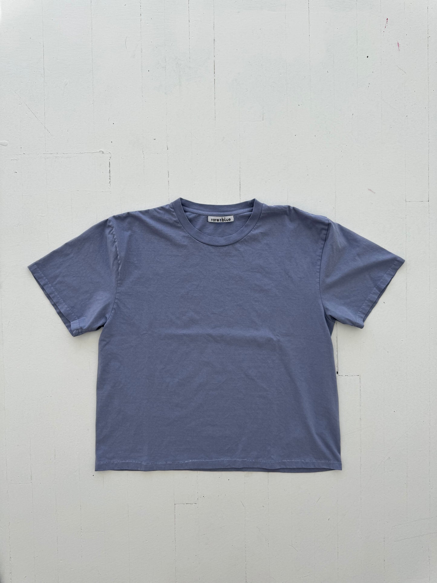 Oversize Crop T-Shirt - French Lavender Blue